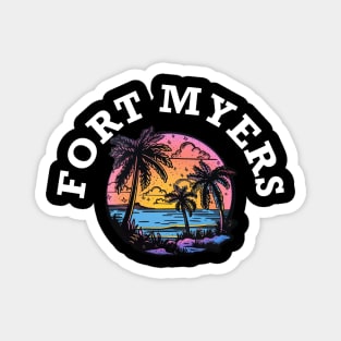 Fort Myers Florida (with White Lettering) Magnet