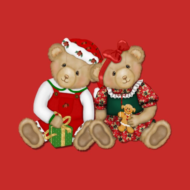 Teddy Bears Beary Merry Christmas by SpiceTree