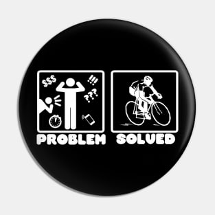 Problem Solved Biking Pin