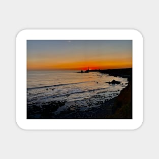 Distant Lighthouse Sunset Pigeon Point Magnet