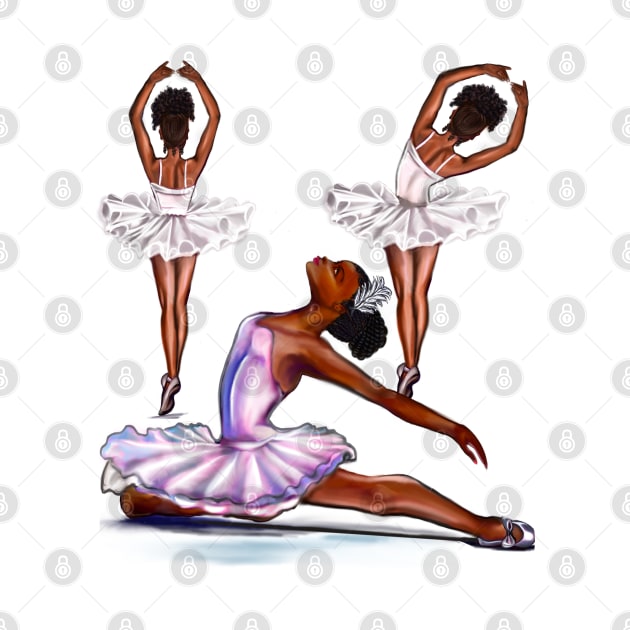 African American  ballerina -#010 brown skin ballerinas. Top 100 best ballet gifts by Artonmytee