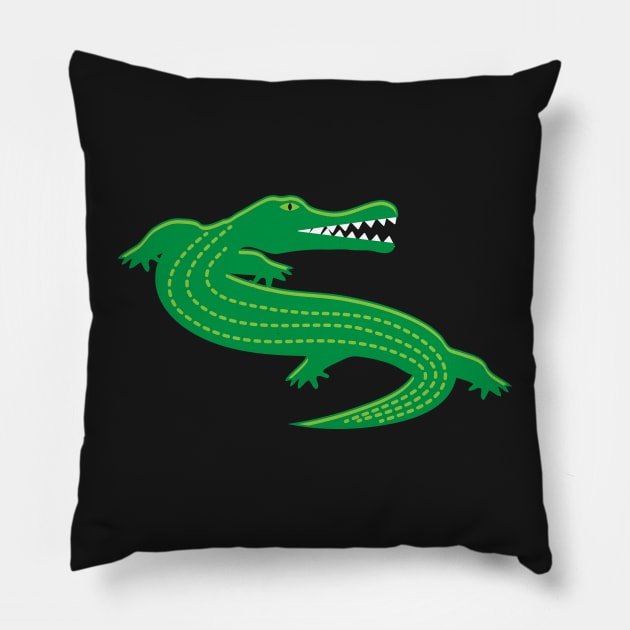 Alligator Love Reptile Pillow by BraaiNinja