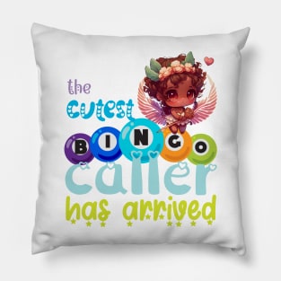 The Cutest Bingo Caller Has Arrived Valentine Chibi Girl Pillow