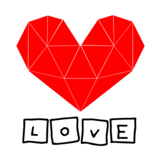 geometric heart T-Shirt