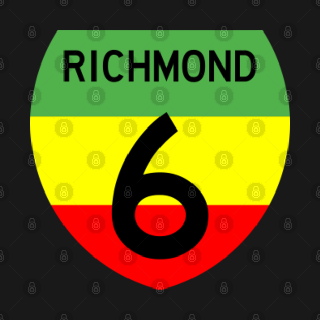 Discover State Highway 6 Richmond in Rasta colours - Richmond - T-Shirt