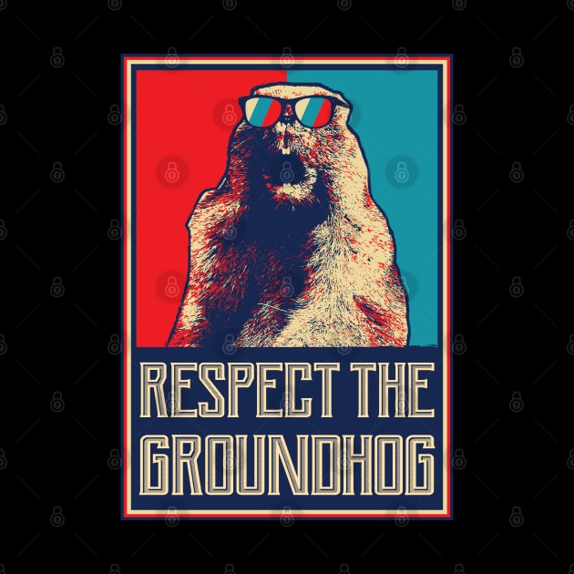 Respect The Groundhog Woodchuck Photo Ground Hog Day by aneisha