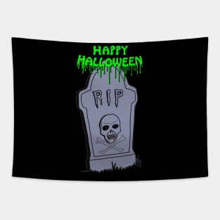 Happy Halloween RIP - Green Tapestry