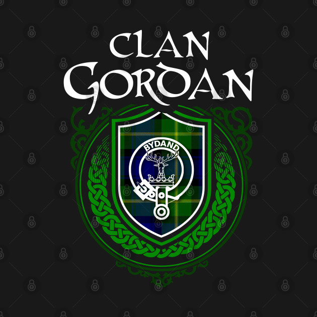Disover Clan Gordan Surname Scottish Clan Tartan Crest Badge - Scottish Clan - T-Shirt