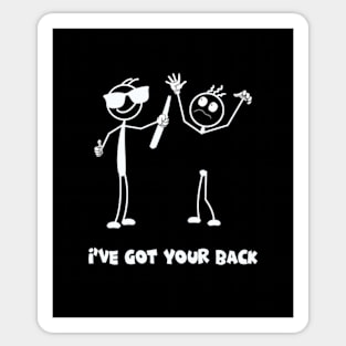 don't worry i got your back stickman meme gift' Sticker