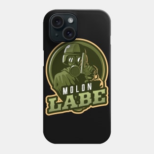 The Gas Mask Soldier With A Gun Phone Case