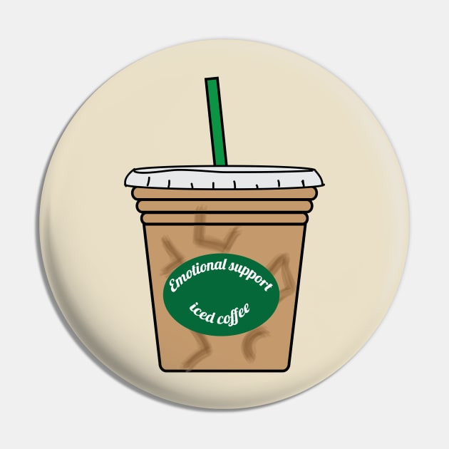 emotional support iced coffee Pin by 4wardlabel