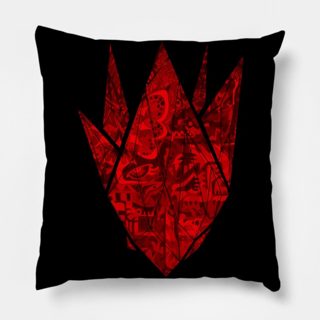 Iceborne Fire Pillow by paintchips