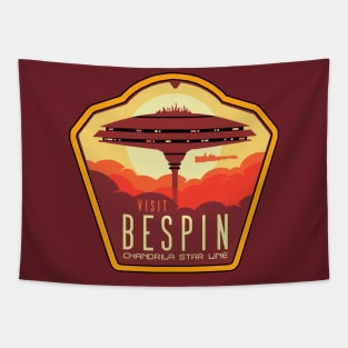Bespin - Chandrila Star Line Travel Poster T-Shirt Tapestry
