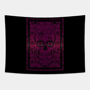 Gold sugar skull Tapestry