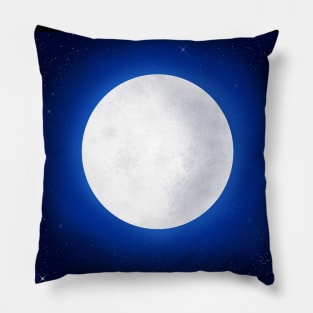 Full Moon in the Beautiful Night Sky Pillow