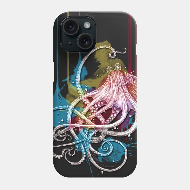 Octopus Ink Phone Case by TAOJB