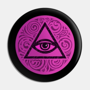 Purple Illuminati Pin