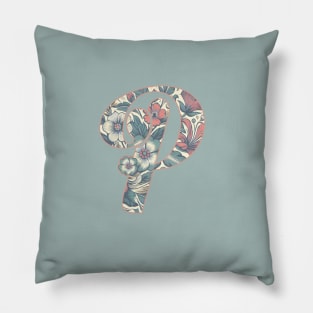 Initial letter P Pillow