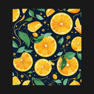 Yellow Lemons With Leaves T-Shirt