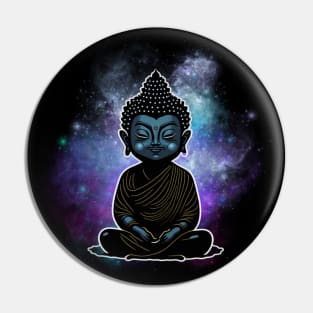 Cosmic Galaxy Buddha Pin