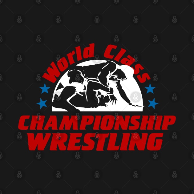 WCCW World Class Championship Wrestling Full Color Logo by Authentic Vintage Designs