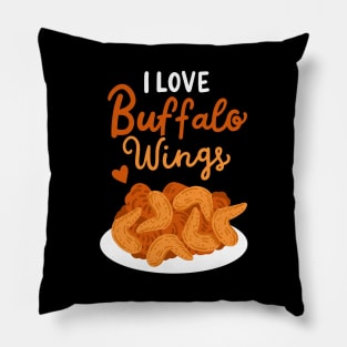 I Love Buffalo Wings Pillow