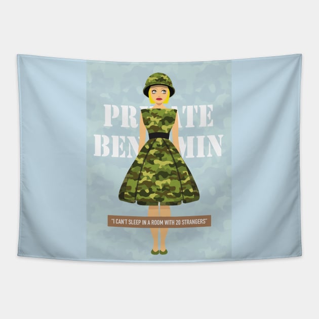 Private Benjamin - Alternative Movie Poster Tapestry by MoviePosterBoy