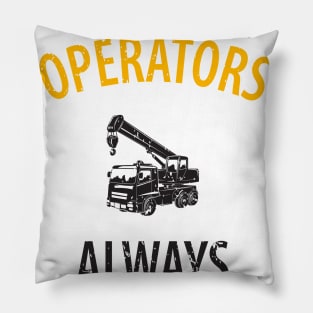 crane driver father father's day construction work Pillow