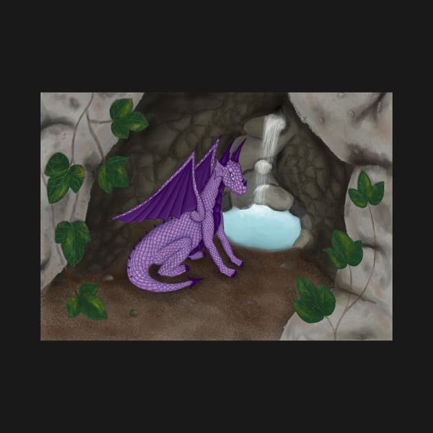 The Hidden Cave- Purple Dragon by RSewell