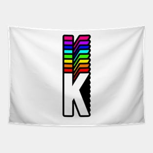 Rainbow Letter, K Tapestry