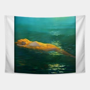 Queen of the Waves painting Tapestry