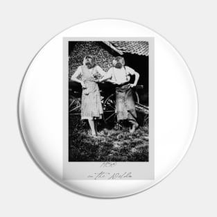 Wild Break (black & white) Pin