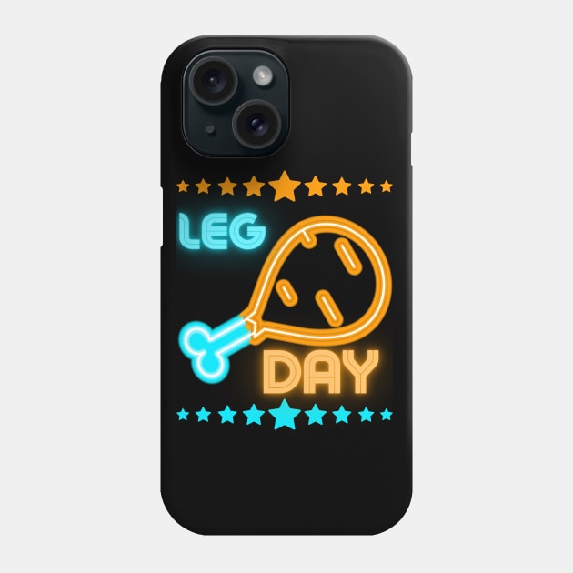 Funny Leg Day Chicken Leg Phone Case by MagicTrick