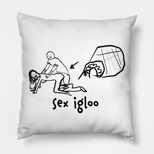 sex igloo Pillow by tWoTcast