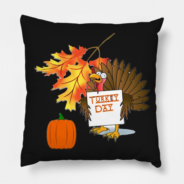 Turkey Day Pillow by DanielT_Designs