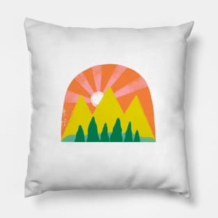 Mountain Sunset Pillow