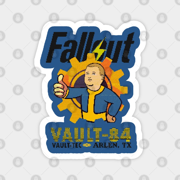 Vault  Boy Bobby pixelated Magnet by okan