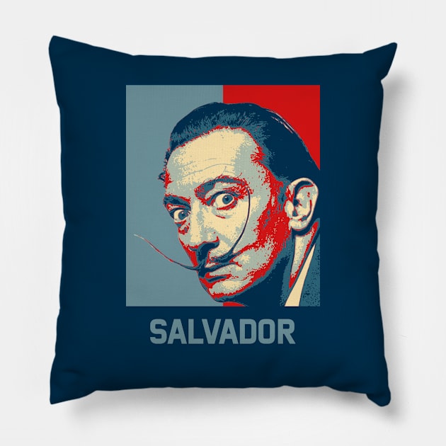 Salvador Dali Pillow by mrcatguys