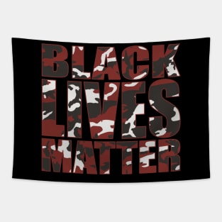 BLACK LIVES MATTER red camo Tapestry