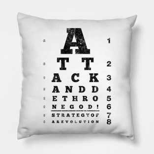 Attack and Dethrone God (Variant) Pillow