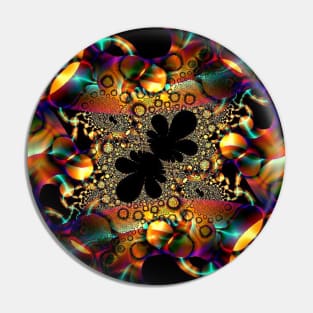 Jewel Tone Circles Pin