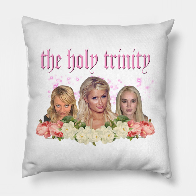 The Holy Trinity Paris Hilton Pillow Teepublic Au