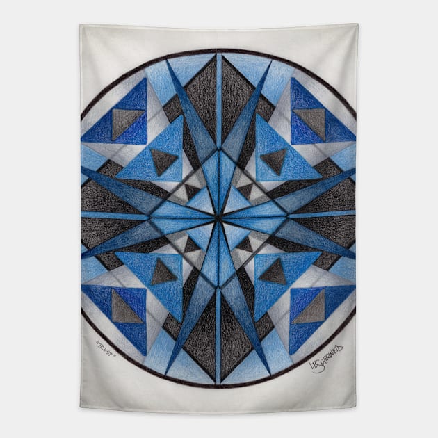"Trust" Movement Mandala Tapestry by Circle Vibes