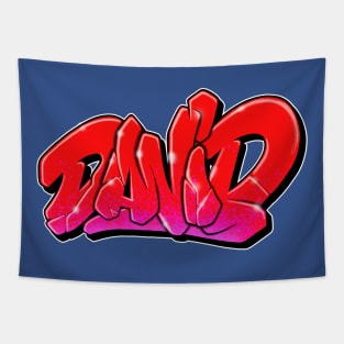 David graffiti name Tapestry