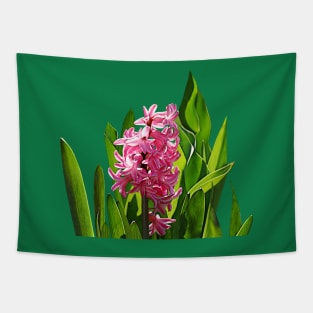 Hyacinths - One Pink Hyacinth Tapestry