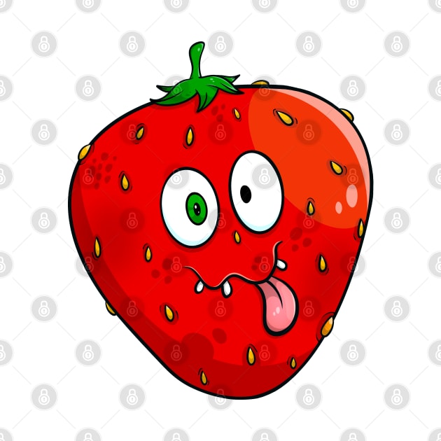 funny face strawberry by TTirex