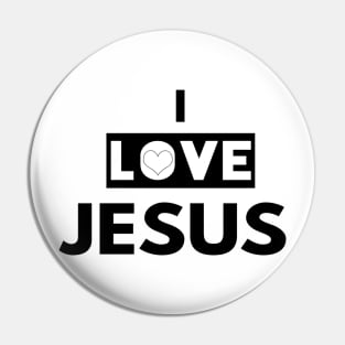 I Love Jesus Funny Christian Gift Pin