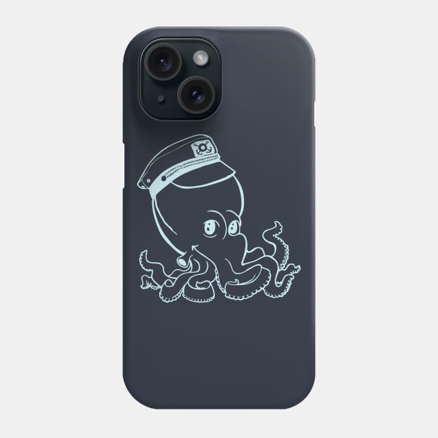 Captain Octopus for Dark Shirts Phone Case by StineBrunson