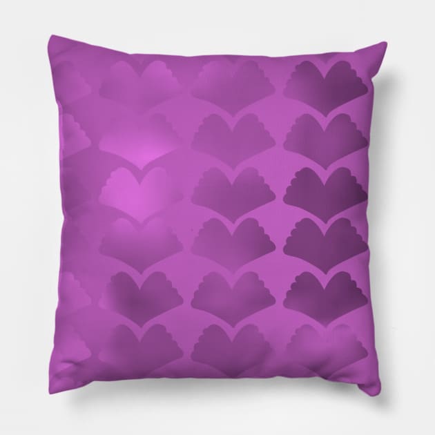 Jewel Ginkgo Single Hue Array Pink Pillow by ArtticArlo