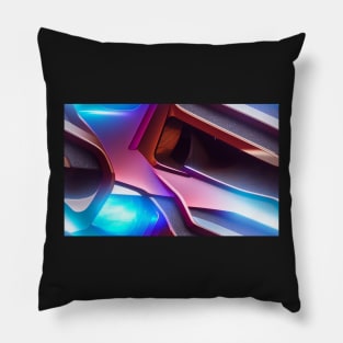 Seamless Holographic Texture XII Pillow